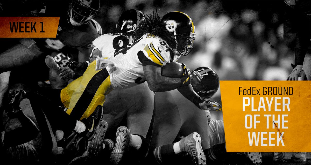 steelers's tweet photo. Nice work, #SteelersNation! @DeAngeloRB has been named @FedEx Ground NFL Player of Week. 👍 https://t.co/QPCzvyBWqV