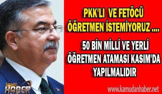 #ÖgretmeneKasımda50Bin ATAMA yapılmalıdır.