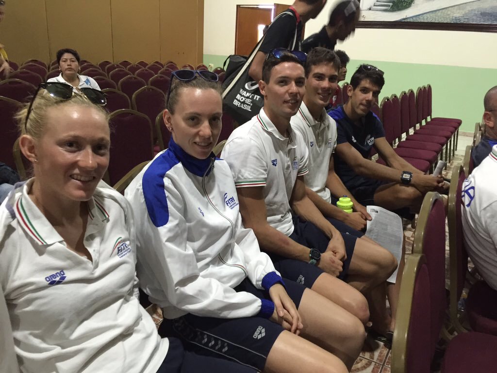 #WTSCozumel mondiale U23 in bocca al lupo azzurri!🍀 <a href="/gingiP/">Gianluca Pozzatti</a> <a href="/dariochitti/">dario chitti</a> #DStateff 🏊🚴🏃🍀🍀 <a href="/worldtriathlon/">World Triathlon</a>