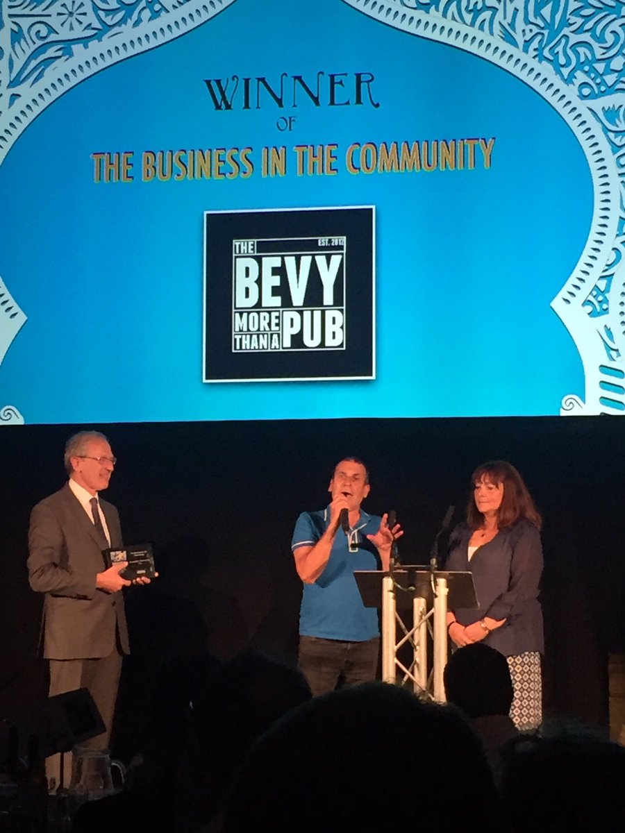 Congratulations to <a href="/thebevy/">Bevendean Co-op Pub</a> for winning the business in the community award at the BHBAs!!!
