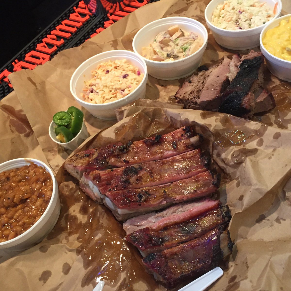 amplifyav's tweet photo. Just had dinner at #lockhartsmokehouse and it was fantastic. Highly recommend #CEDIA2016 #dallas https://t.co/oNO72L6gak