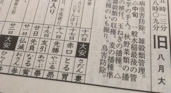 暦を読んでて驚いた
7月22日、十二直は「ひらく」で開店に吉の日
二十八宿は「婁」で企業開店に吉の日
ポケモンGOのリリースの日

今日9月16日大安、十二直「さだん」開店開業に吉の日
二十八宿は同じく「婁」
ポケモンGOプラス発売 