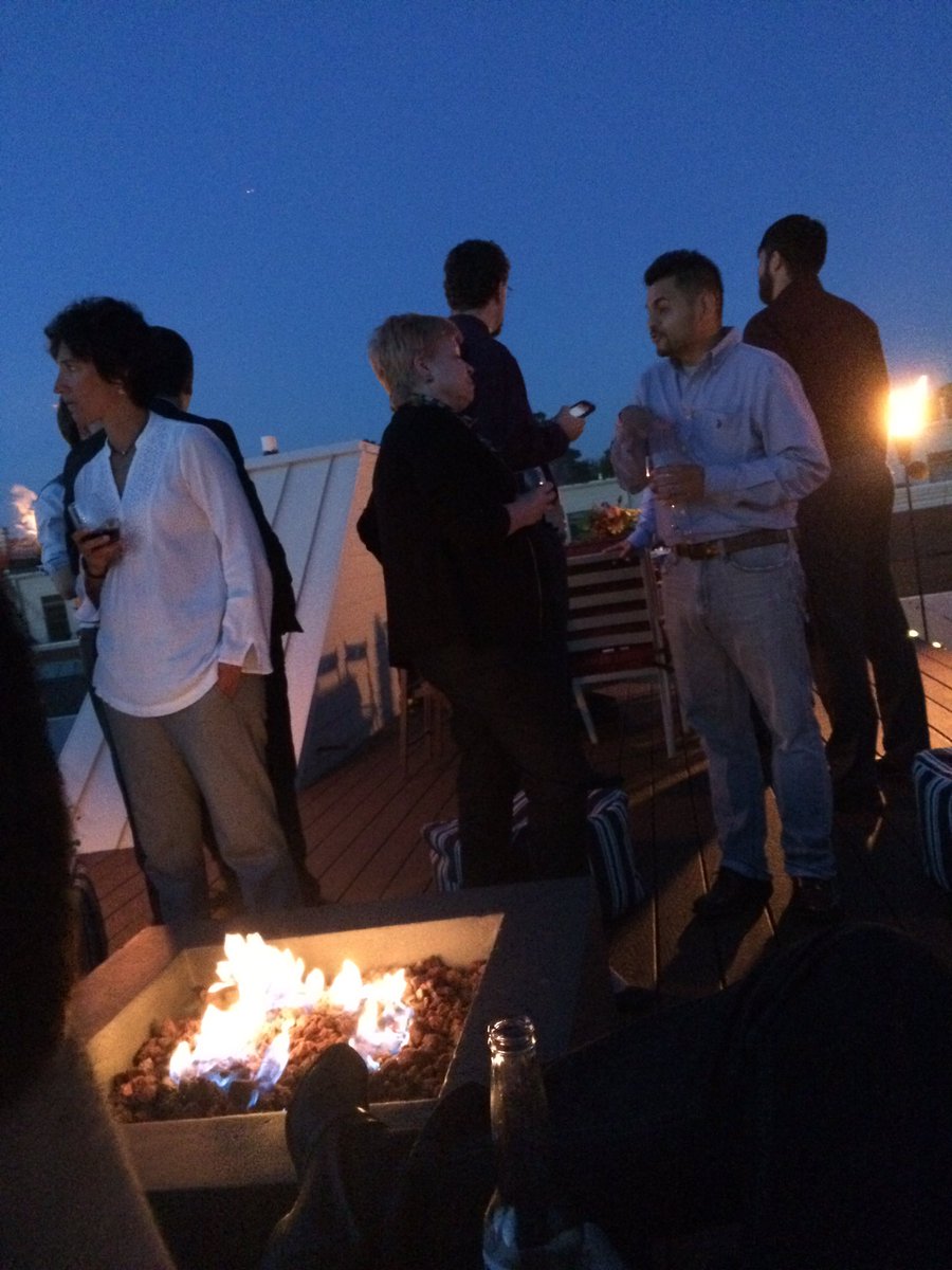 thebimsmith's tweet image. The team is enjoying an evening on CEO, Benjamin Glunz&apos;s roof deck. #Anguleris #teamretreat