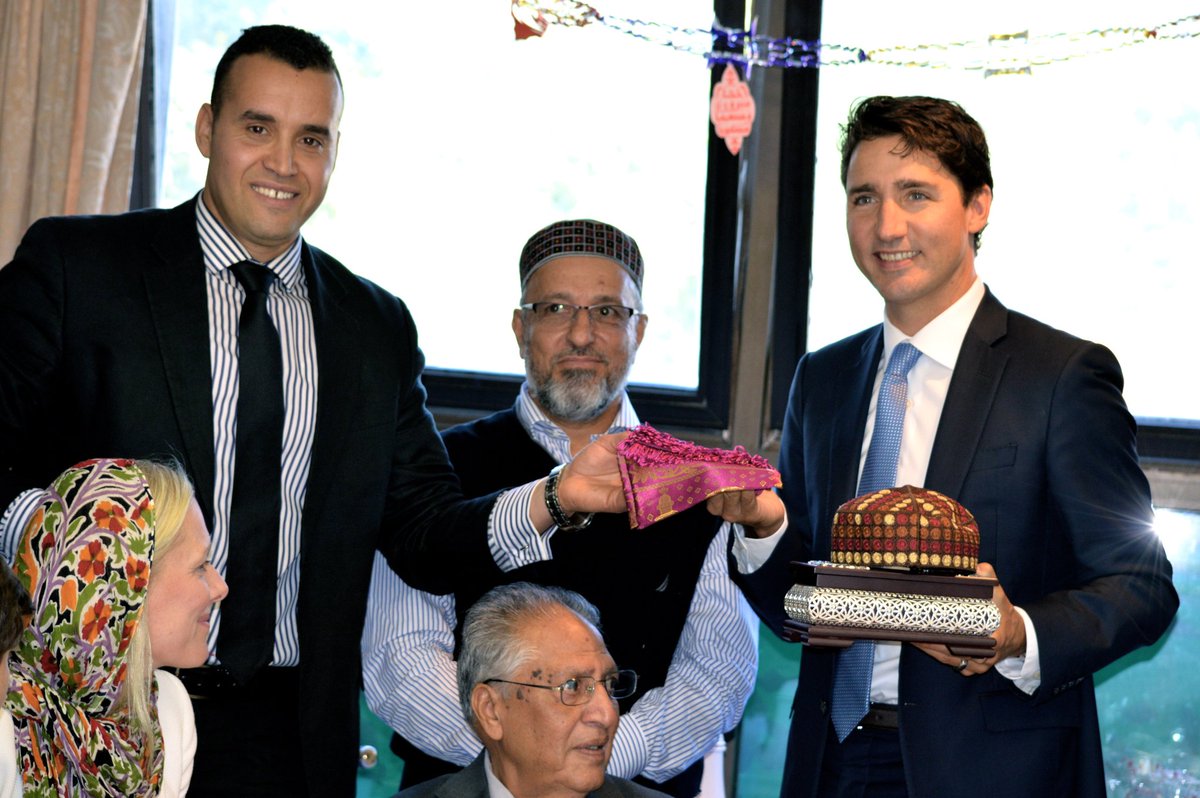 Fatihi's tweet photo. @JustinTrudeau Thank you Mr. Trudeau for being part of this celebration. https://t.co/B3KRu8utYp