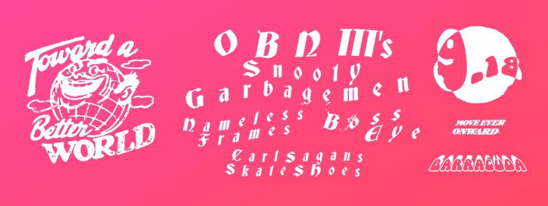 barracudaaustin's tweet photo. ⚡️ Sunday 9/18:
#OBNIIIs
#CarlSagansSkateShoes
#SnootyGarbagemen
#BossEye
#NamelessFrames
https://t.co/RZkzGnU8DC https://t.co/FRRtdS39rK