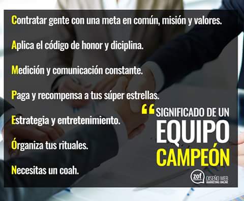 zofcreativos's tweet photo. 7 #Tips para ser un campeón en equipo, un #emprendedor o un excelente líder. vía @juhiconsulting https://t.co/AVnTbEw5Hc