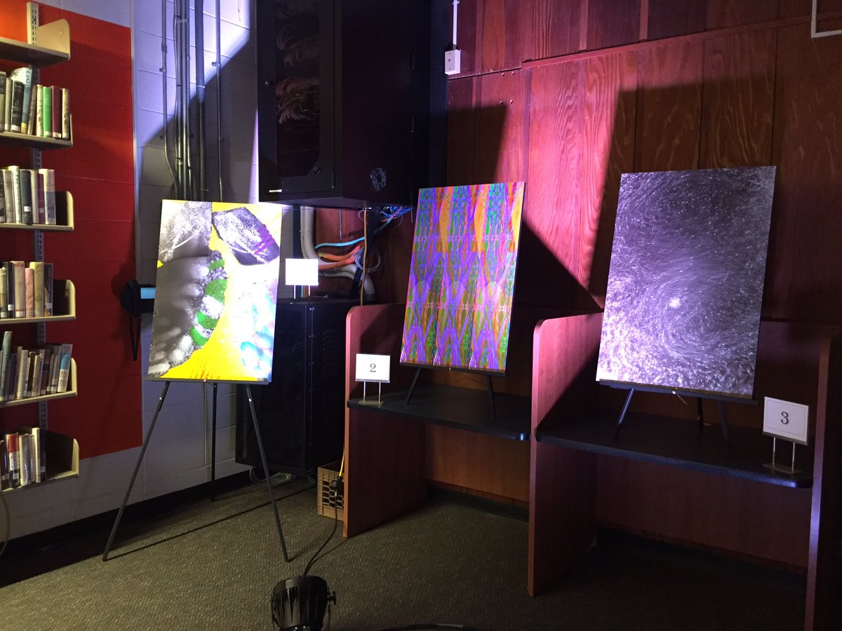 frede52's tweet photo. The Art of Science #exhibit at @TENAFLYHSLIB FOR #BTSN #TenaflyHS #TenaflyPS https://t.co/zvalWLE2ZB