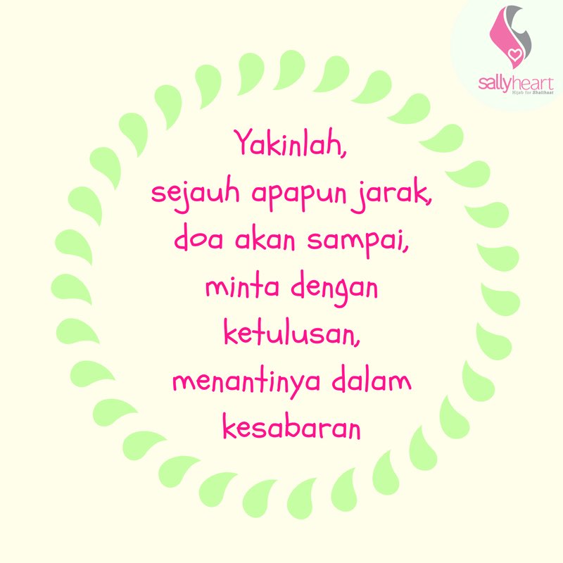 Doa adalah peluru. Ditembakkan dari hatimu menuju hatinya, lewat sang pemilik waktu ~