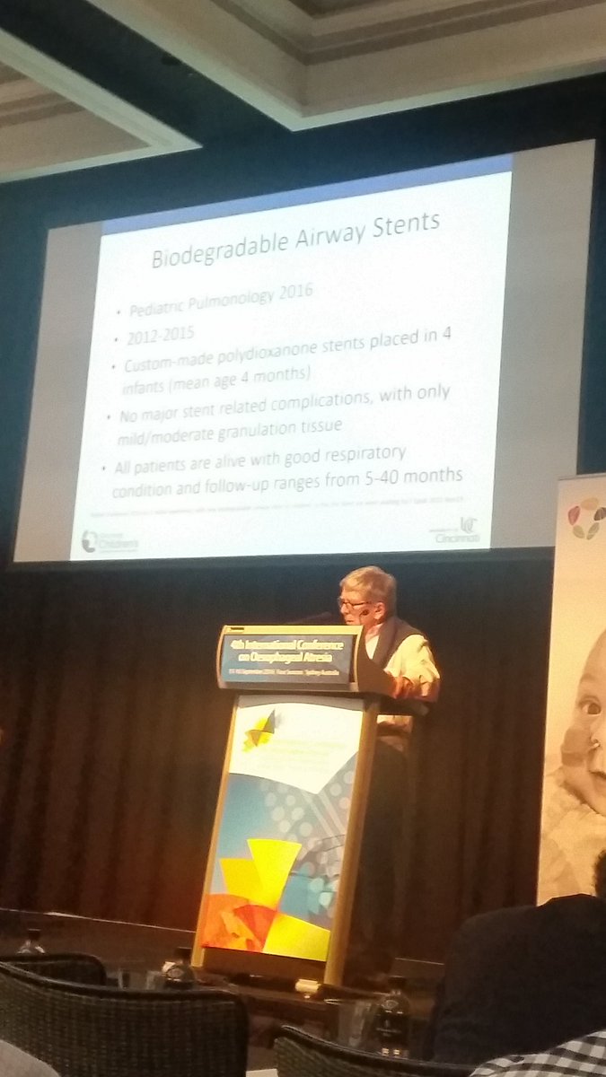 OARALtd's tweet photo. Severe tracheomalacia solutions of the future...biodegradable stents....3D printing...#OASyd2016 https://t.co/c8q4XuqRVG