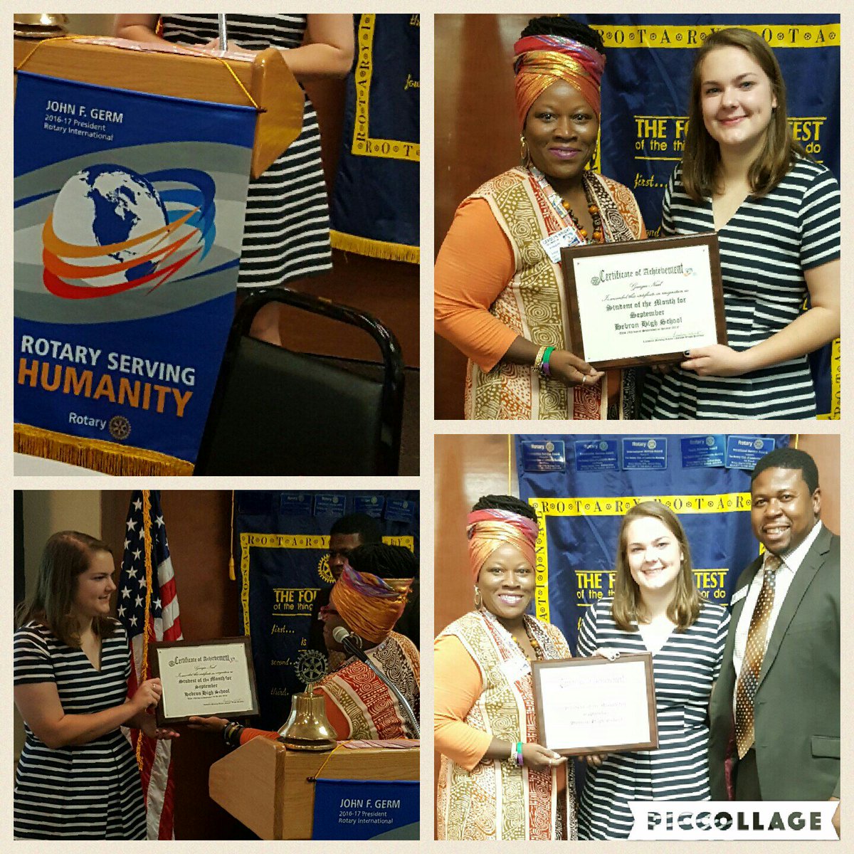 Buckelsd's tweet photo. CONGRATS @neal_georgia for being named @Hebron_HS Student of the Month today at #LewisvilleMorningRotary #TodayAtHHS https://t.co/uaKhPmvqpK