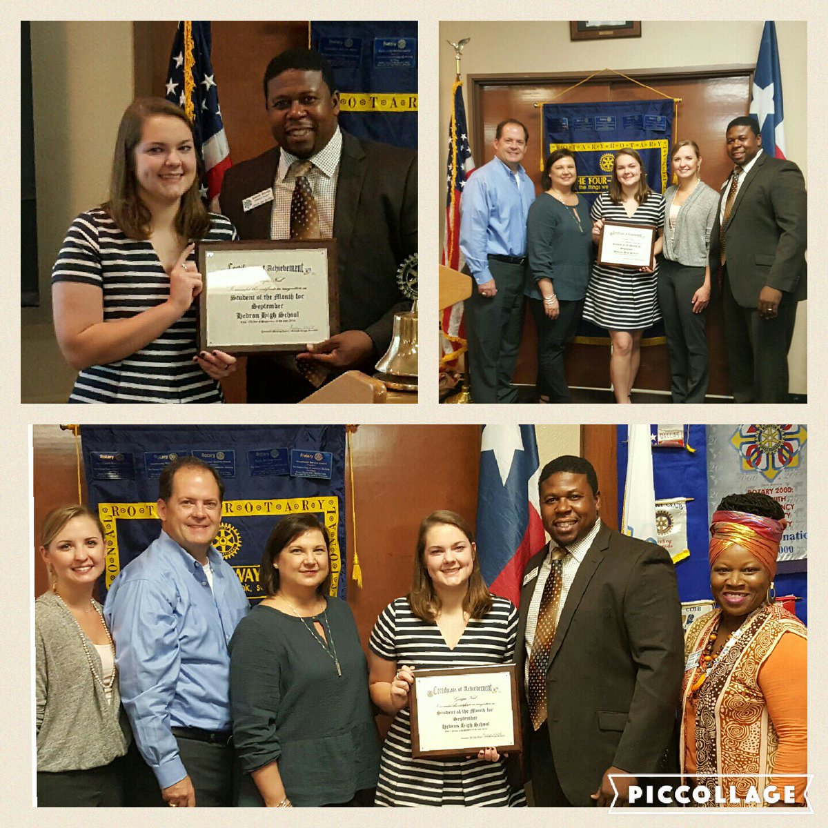 Buckelsd's tweet photo. CONGRATS @neal_georgia for being named @Hebron_HS Student of the Month today at #LewisvilleMorningRotary #TodayAtHHS https://t.co/uaKhPmvqpK