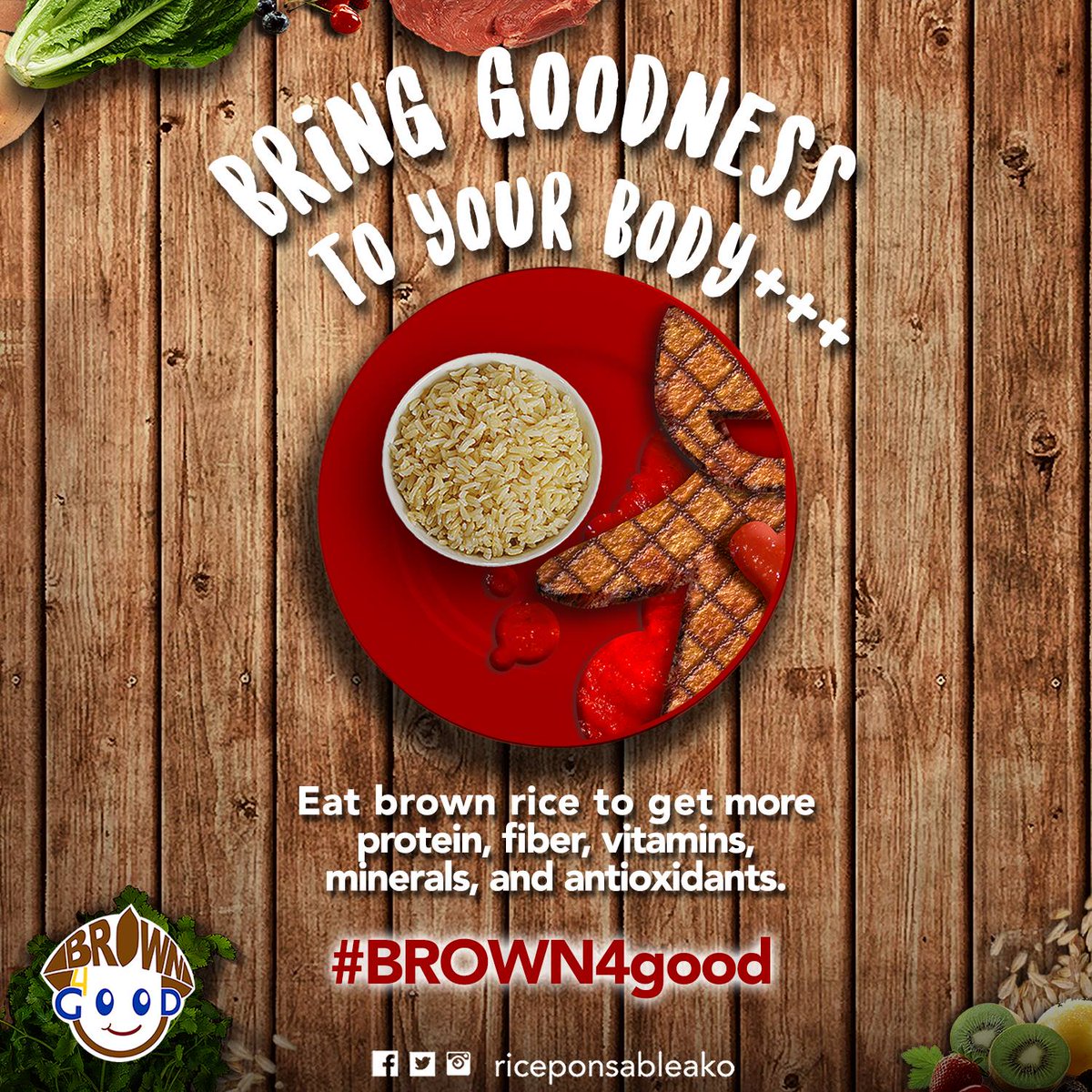 PIADesk's tweet image. #DidYouKnow: 50g of brown rice/day (about 1/4 cup) lowers risk of Type 2 diabetes by 36%. #BROWN4good #RiceFacts