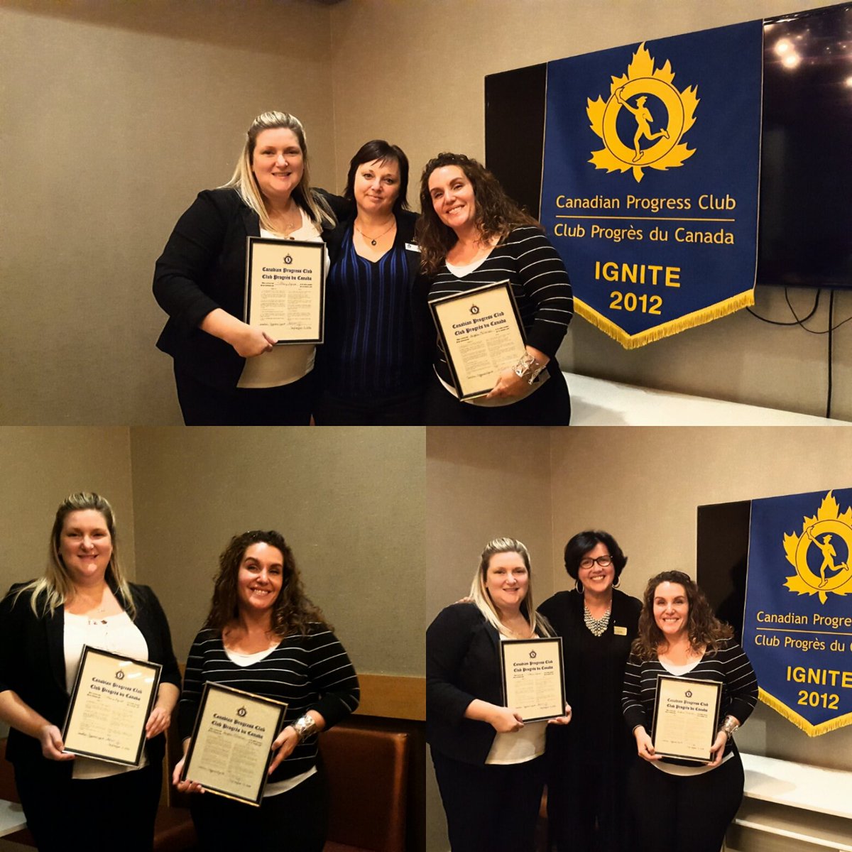ProgressIgnite's tweet image. We inducted two new members to our club tonight! Congrats Tiffany and Angela #saintjohnproud #givingback #fun