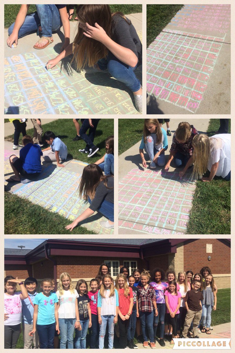 CES_MrsDecker's tweet photo. @WarriorsWMS Mrs. Wight's 6th gr math class drew us a 1,000 chart so we can practice skip counting! #countcarefully https://t.co/dLprmKLXRO