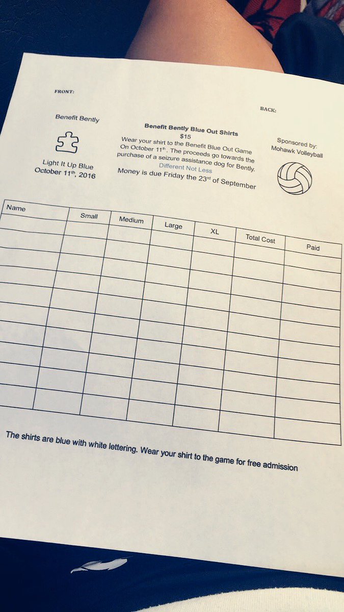 MHSVBALL2017's tweet photo. Buy a shirt to benefit Bently to raise money for his seizure dog!💙💙 https://t.co/KjZ8YwGl9C