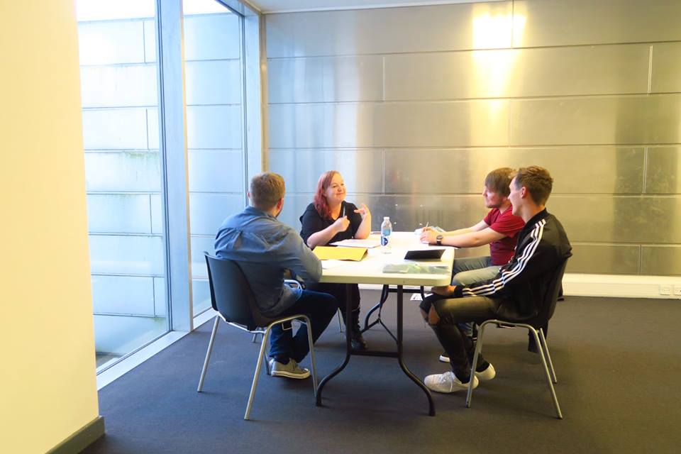 Hard at work at <a href="/PlatformGlasgow/">Platform Glasgow</a> with the awesome <a href="/LellyEadie/">Lesley Eadie</a> us directors taking it all in at <a href="/WitstheScript1/">Wit's the Script</a>