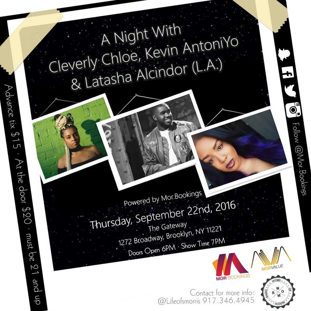CleverlyChloe's tweet photo. September 22nd join me , @KevinAntoniYo &amp; @UcancallmeLA 

Good vibes &amp; good tunes! 

🎟: https://t.co/7KWT6KjVdm… https://t.co/WGNlOnBYeG