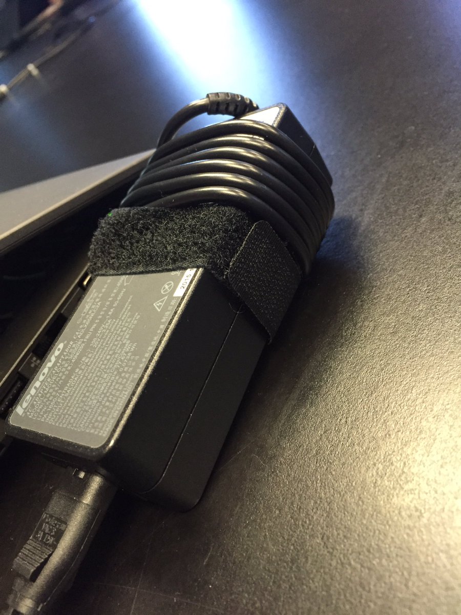 Quite literally the most perfectly wrapped power cord in the history of the earth. How do you do it <a href="/BDIsom/">Brian Isom</a>?