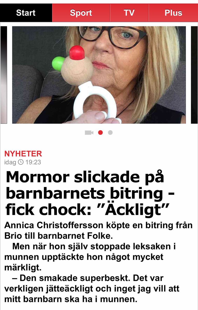Wallstromer's tweet photo. Den stora frågan är inte varför bitringen smakar beskt utan snarare hur denna mormor fick för sig att slicka på den https://t.co/z4CmyLVGnb