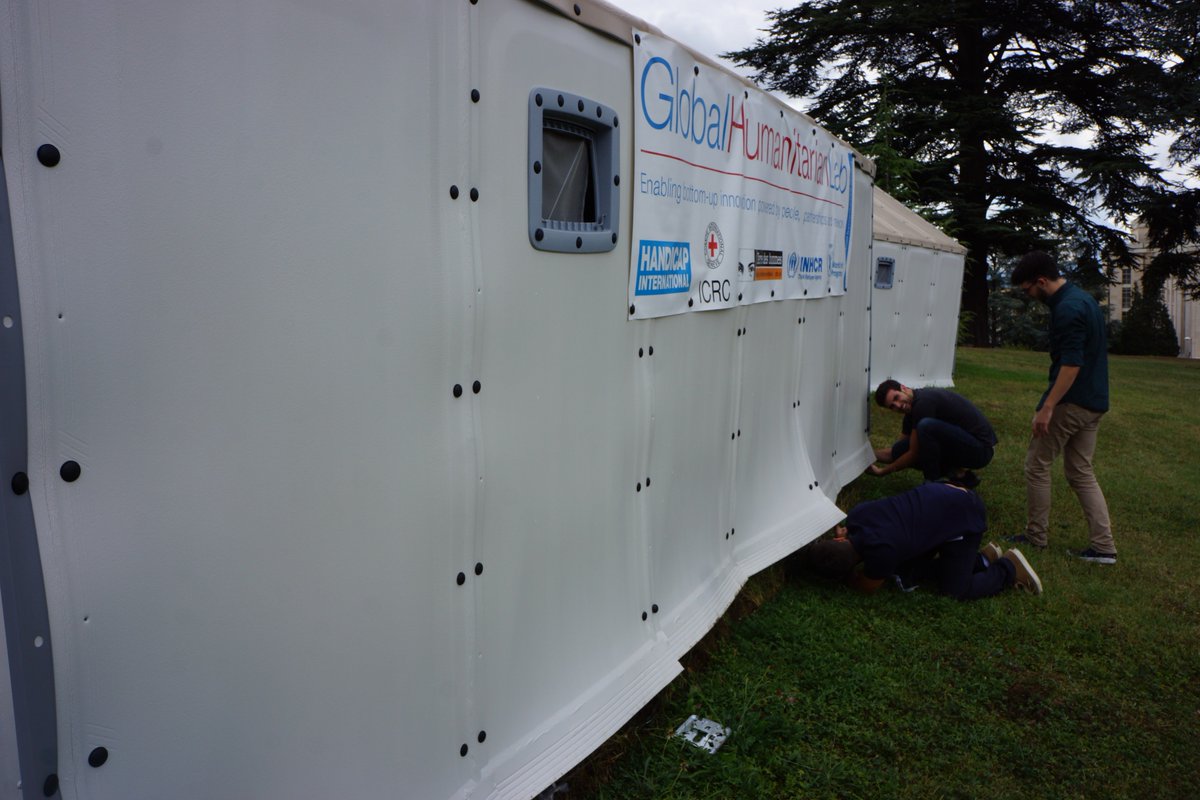 HScienceAdvisor's tweet photo. Move a @Better_Shelter - Emergency Housing Networks #CBICERN @CERN team challenge at @UNGeneva @HumanitarianLab https://t.co/soCiFZoXiM