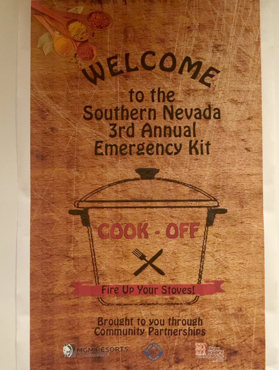 CLVAlerts's tweet photo. Let the game begin! What can you cook from YOUR emergency kit? #EmergencyKitCookoff #cookoffatmgm #NatlPrep https://t.co/vEu8Eo089h