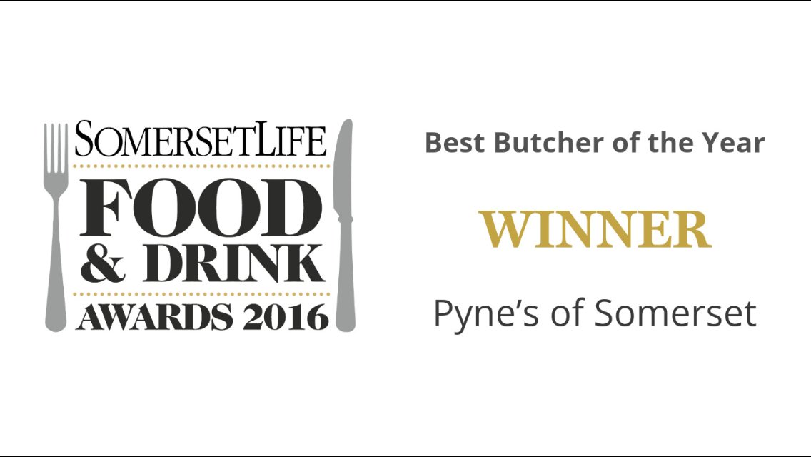 The award goes to <a href="/PynesofSomerset/">Pyne's of Somerset</a> #SLFDA