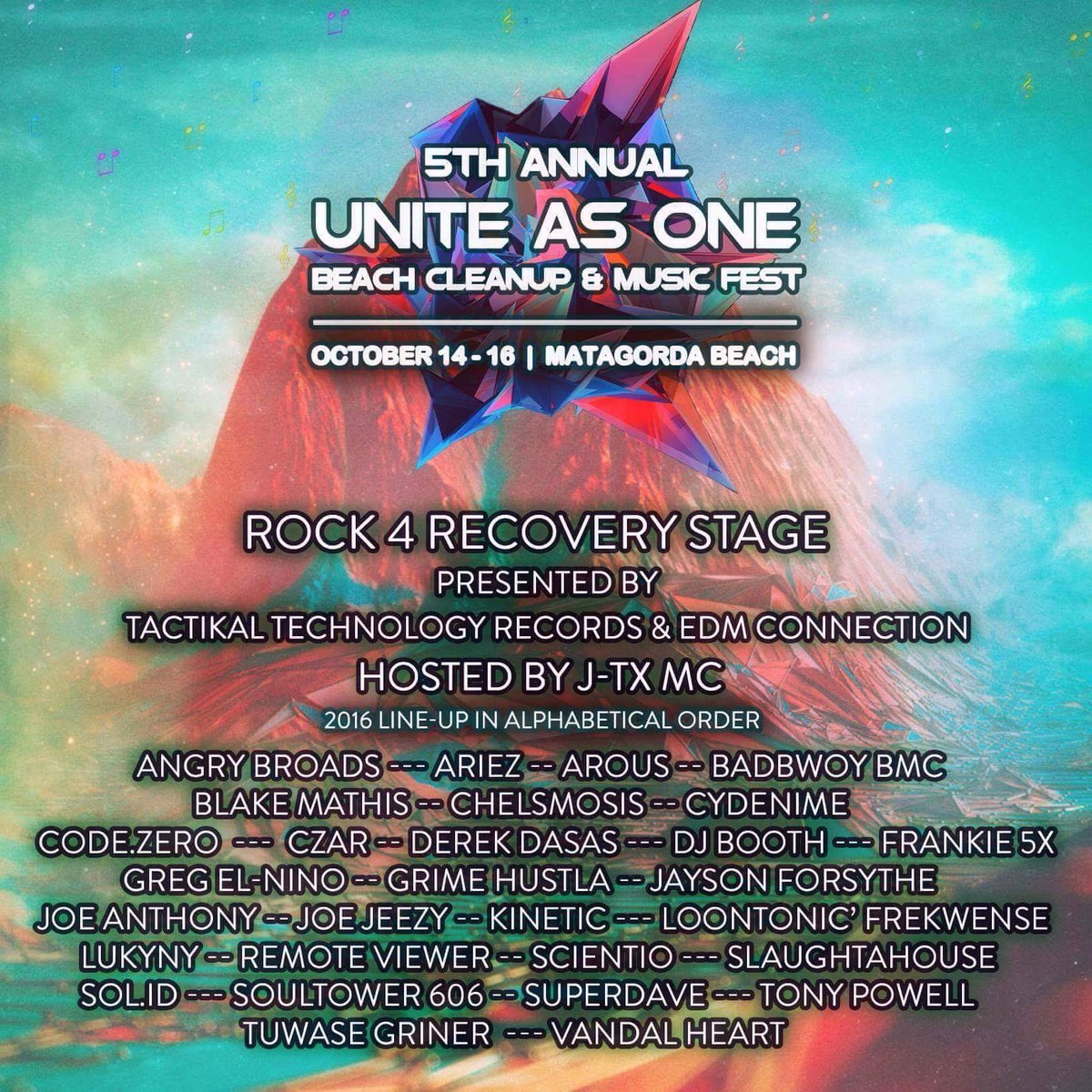 djarousofficial's tweet photo. Come join us October 14-16 for Unite As One Beach Cleanup Festival. #edmconnection #djarous #melbournebounce https://t.co/KNwHv6Dj0u