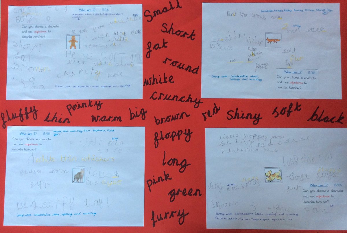 MrsML_Earle's tweet photo. Collaborative learning! Group recordings, character descriptions, focus on adjectives @JemmaWatson5 @Battyeford https://t.co/787eSuD9u4