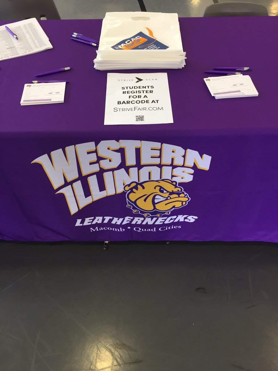 WIUAdmissions's tweet photo. Setup in underway for #WIUFair tonight! Join us from 6 to 7:30 in the Rec Center to meet over 50 colleges! https://t.co/vvk1hoCbBn