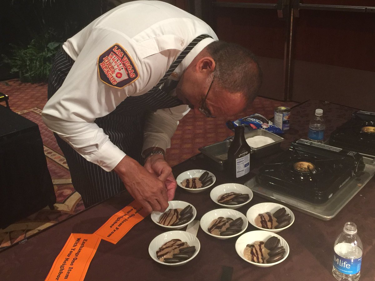 CLVAlerts's tweet photo. What's in your preparedness kit? Team Las Vegas competition offerings. #EmergencyKitCookoff #NatlPrep https://t.co/ku618QFApi