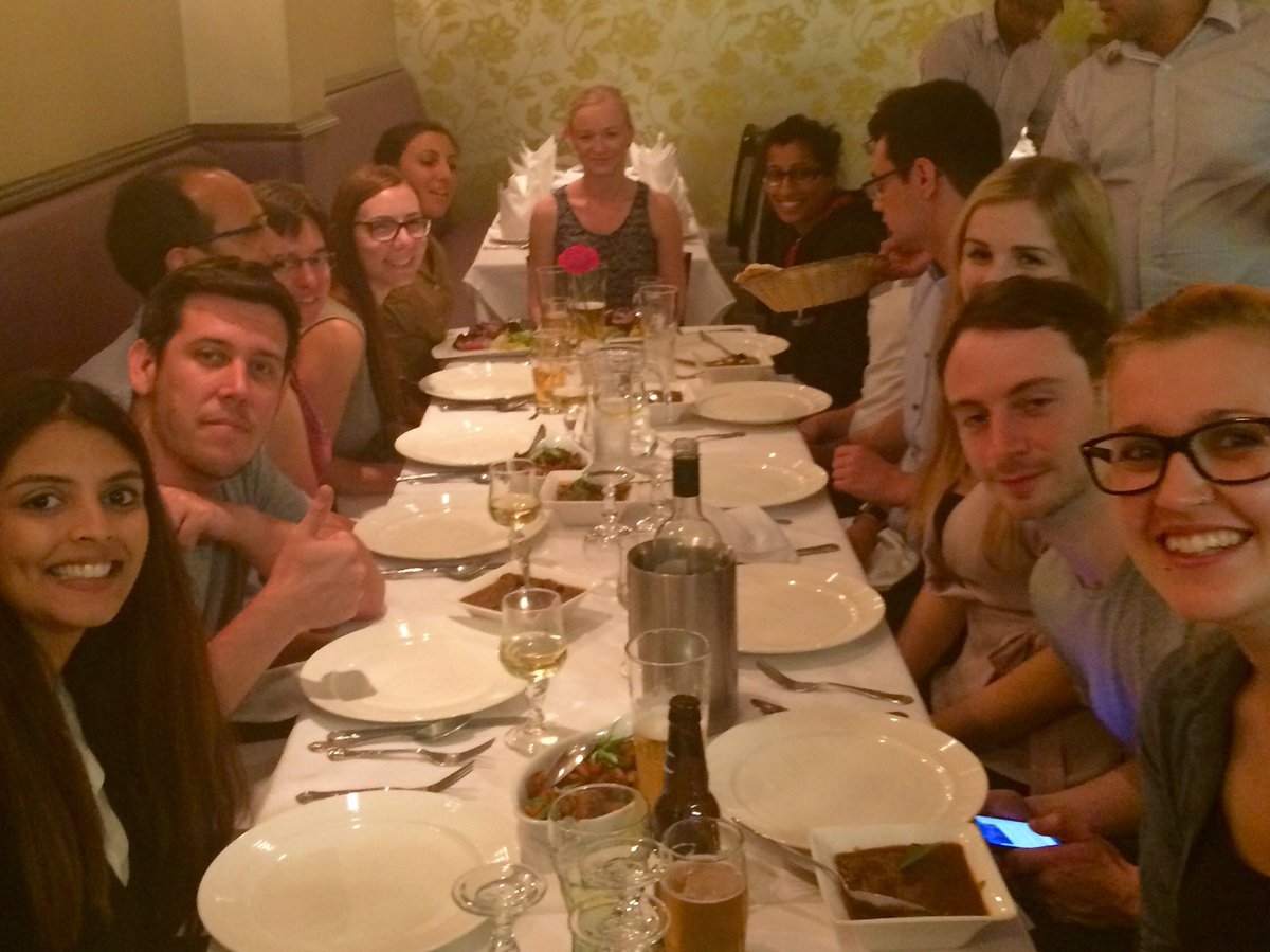 Jt8Teeling's tweet photo. #SoNG2016 perfect end of neuroscience filled day with a curry @sotonbiosci https://t.co/GkcYoDcoB9