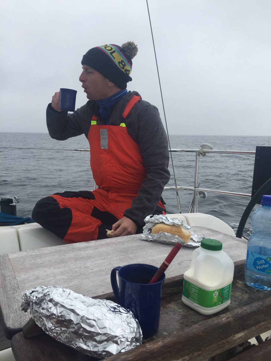 A lovely day cruising the south cost in the rain with Jd