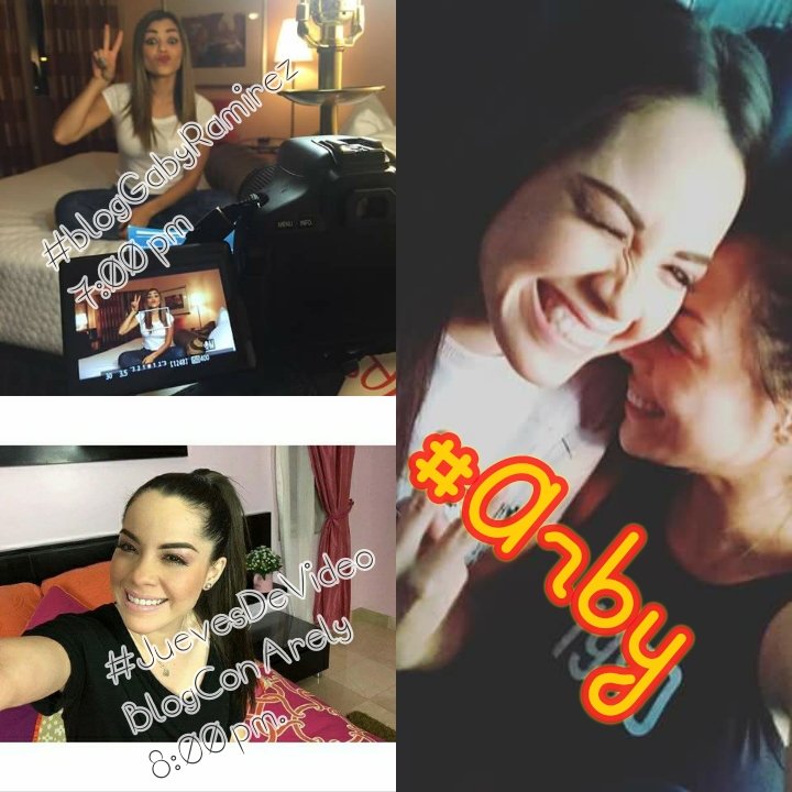 AcabateloDulce's tweet photo. Hoy no se pierdan #blogGabyRamirez 7:00 pm Y #JuevesDeVideoBlogConArely 8:00 pm @gabyramiirezz @ArelyTellez #Arby https://t.co/9C1SxKyM8t