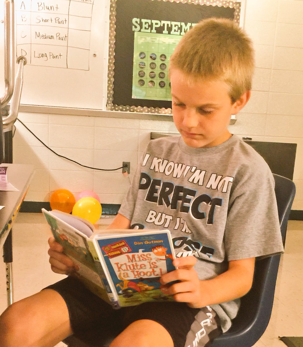 NMS students love @DanGutmanBooks