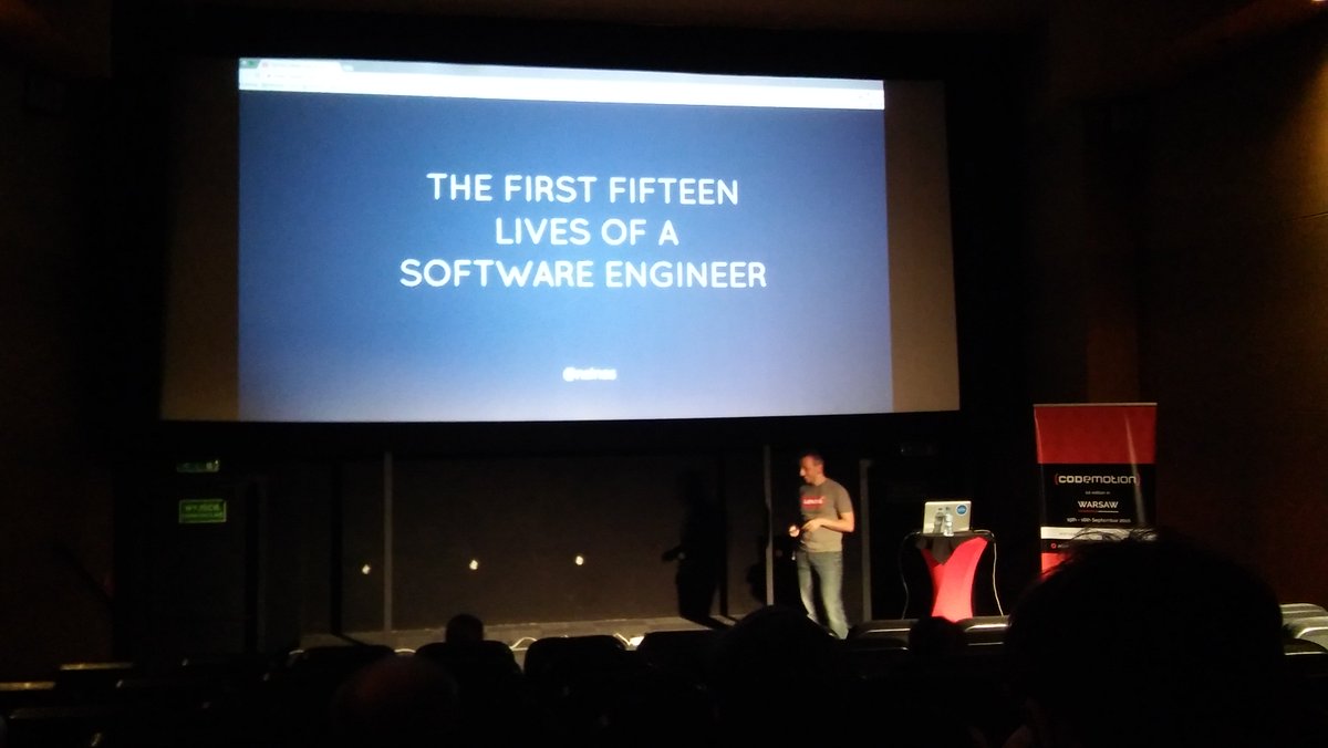 Kalinowska_K's tweet photo. Different stages in dev's life described with humor by @nzinas @CodemoWarsaw @RailsGirlsSoC #rgsoc #rgsoc2016 https://t.co/LGtS5F1XUu