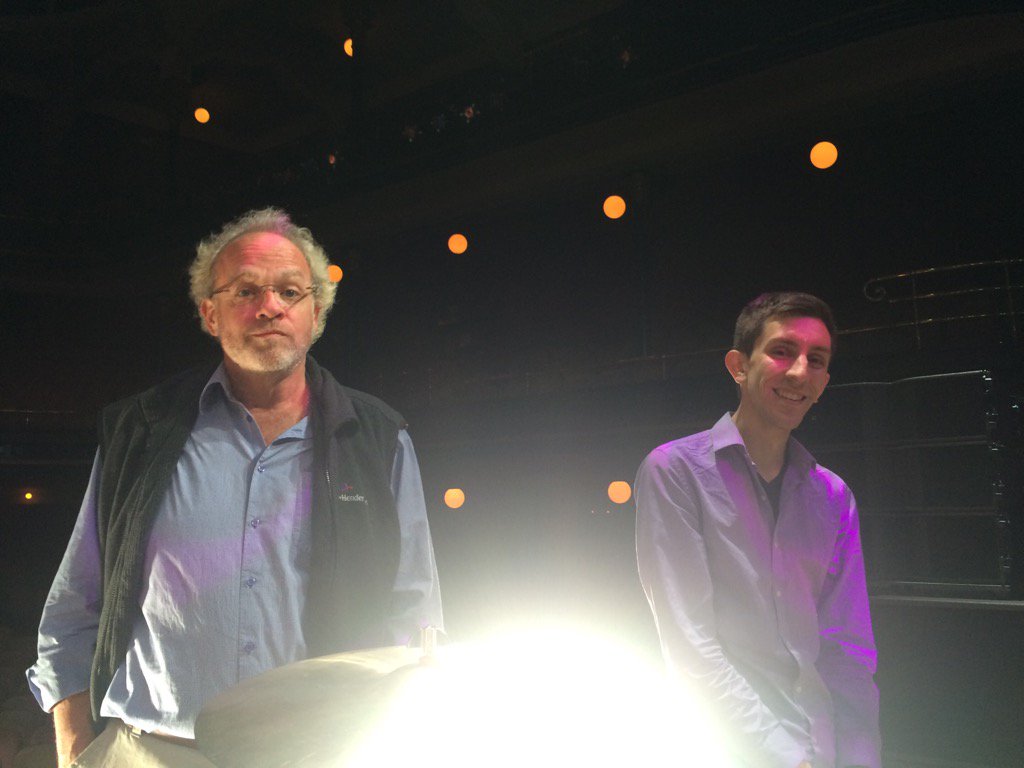 OnTopicband's tweet image. Cam and Brad in Massey Hall Toronto. Check check!!