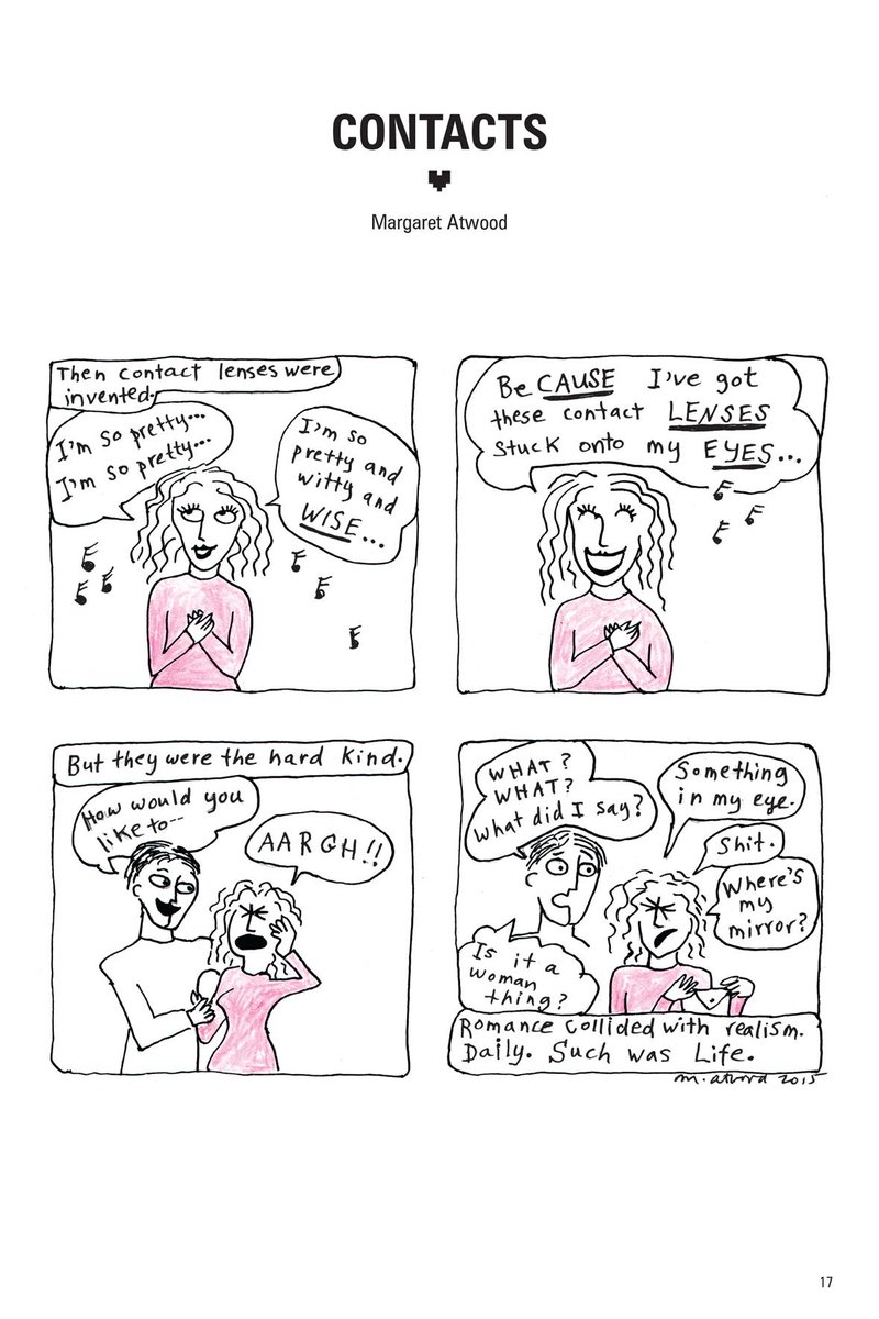 DarkHorseComics's tweet image. Take a peek at @MargaretAtwood's cartoons for "The Secret Loves of Geek Girls" bit.ly/28SyXA7