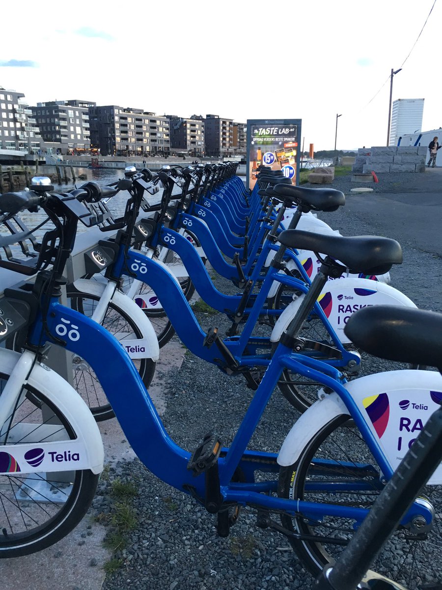 yanosan's tweet photo. Best way to get around Oslo #oslobysykkel https://t.co/wgH6lkahiv