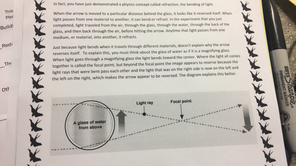 QtrWaterClassic's tweet image. Teaching the kiddies about light refraction today #FuckYeahScience