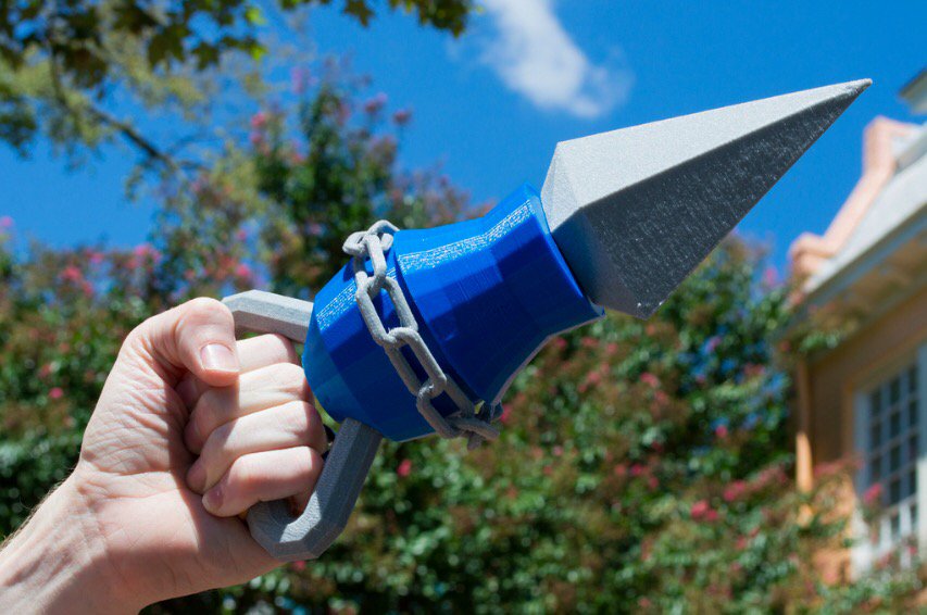 CubeForme's tweet image. For all of your dungeon exploration needs. @3dcentralva&apos;s 3D printed Hookshot! #3dcentral #geekcube #cubeforme