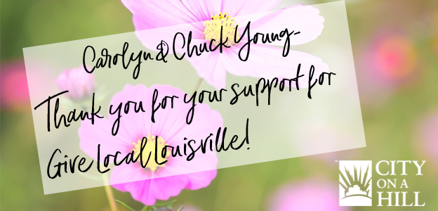 COAHStudio's tweet image. Thank you Chuck and Carolyn! :) #givelocallouisville #citygives