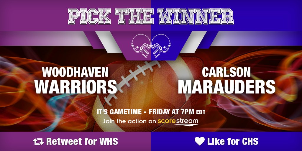 ScoreStreamMW's tweet photo. Who wins?
Retweet for Woodhaven @WoodhavenHigh
Like for Carlson @CHSMarauder
Get the app 🏈 https://t.co/e2G8Bxed6O https://t.co/xilkvR6Ai5