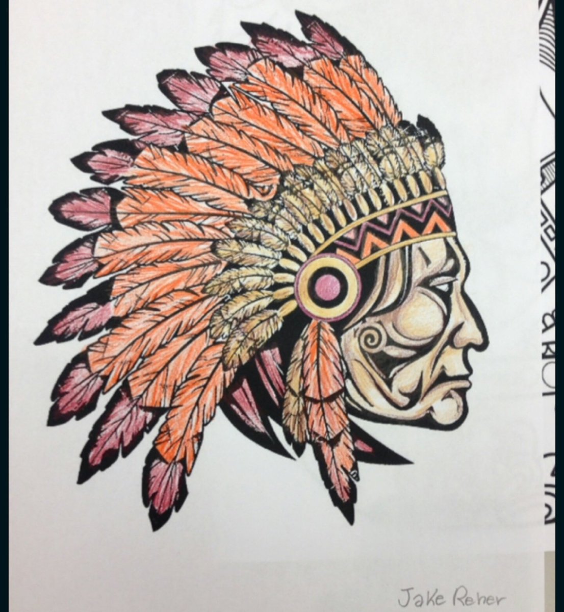 JacobReher's tweet photo. Coloring #art project today at school @CWIndians #GoIndians https://t.co/cFBmdq6LbA