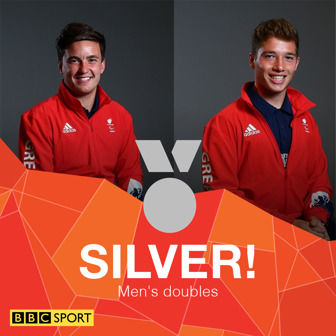 It's silver for Wimbledon champions Gordon Reid and Alfie Hewett.

They lose 6-2 4-6 6-1

bbc.in/2cINm78