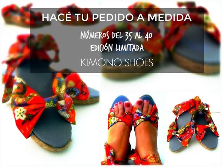 Pedí la tuya. KIMONO esparteñas