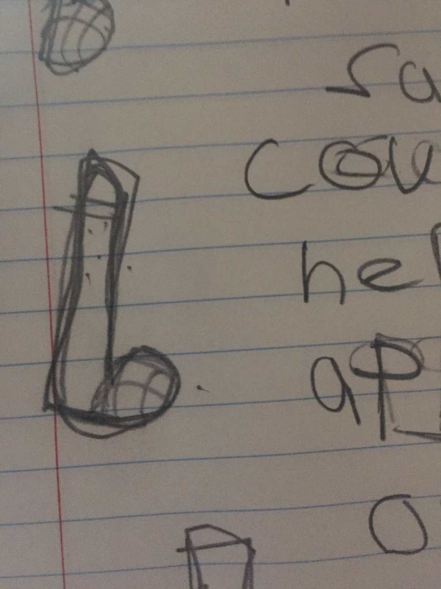 thenoobdad's tweet photo. My wife reminding my son how to write a "b".  It's like a bat ball...see!! #parentingtips #parentfail #lol #school https://t.co/bIQnqCLusJ