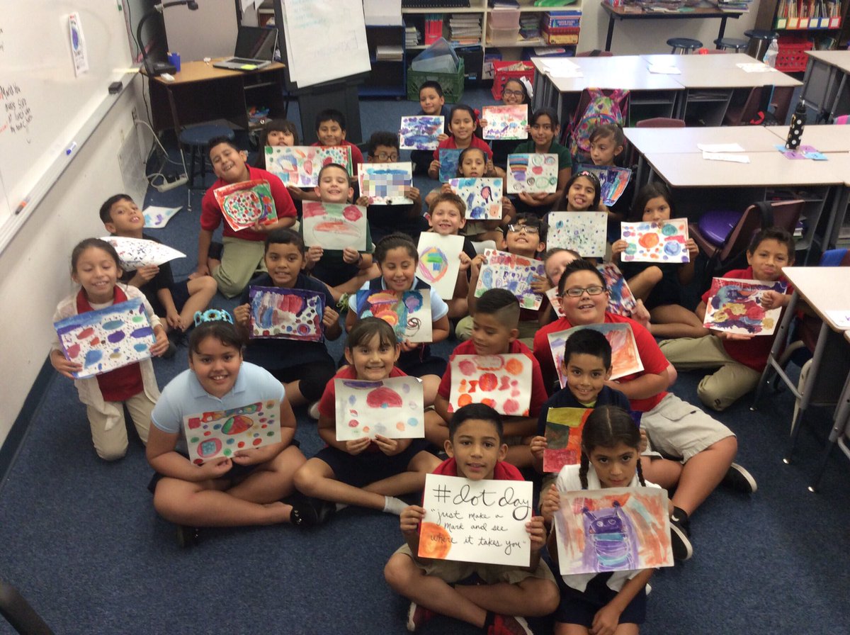 Grade3Scholars's tweet photo. We made our mark! #DotDay https://t.co/otAGHGU4Ik