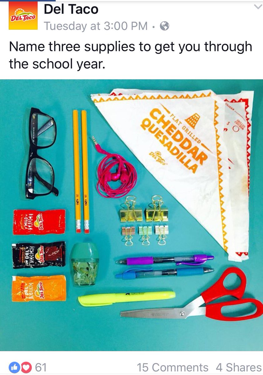 adweak's tweet photo. BREAKING: Del Taco Racks Up 15 Comments And 4 Shares With Engaging Facebook Post https://t.co/TJJnwXB3Eq