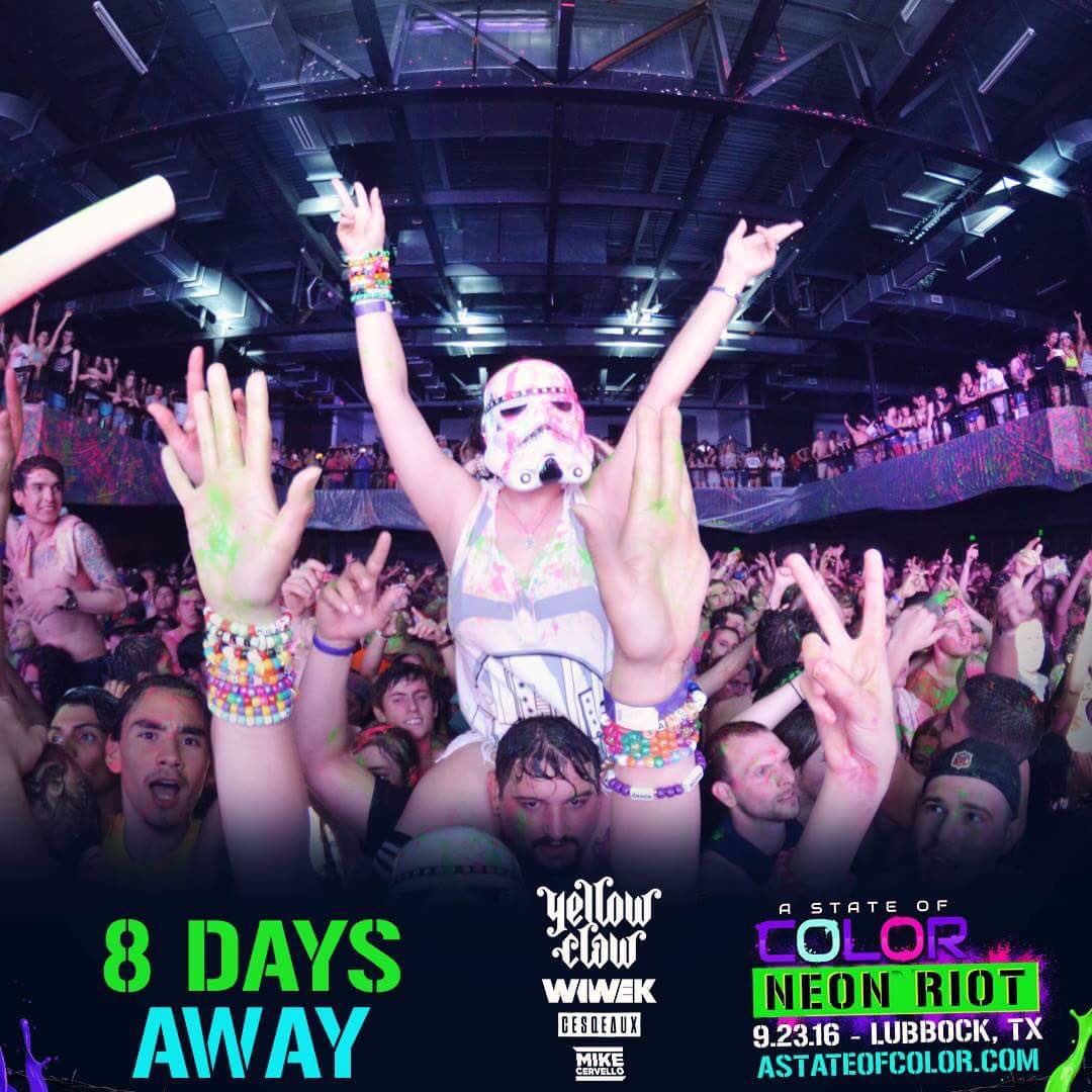 Tour_Dad1's tweet photo. 8 days till @AStateOfColor is here to get us wet! #AStateOfColor #Lubbock #PartyAfterdark #TTU #TTU20 #LCU #SPC https://t.co/imjb3pGEcd