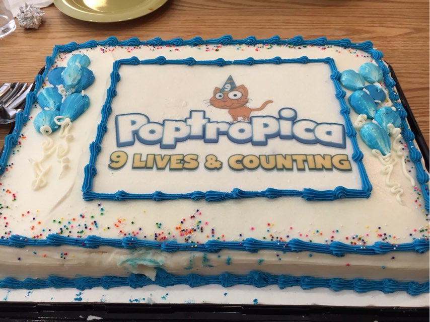 Poptropica's tweet photo. We celebrated Poptropica's 9th birthday at Pop HQ today! Birthday fun coming to Poptropica soon - get ready!!! https://t.co/PIaVbvxowx